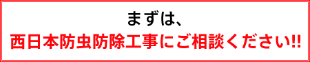 まずは、西日本防虫防除工事にご相談ください！！