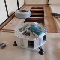 下松市南花岡にて床下換気扇設置。床下吹き溜まりの空気を撹拌。のサムネイル