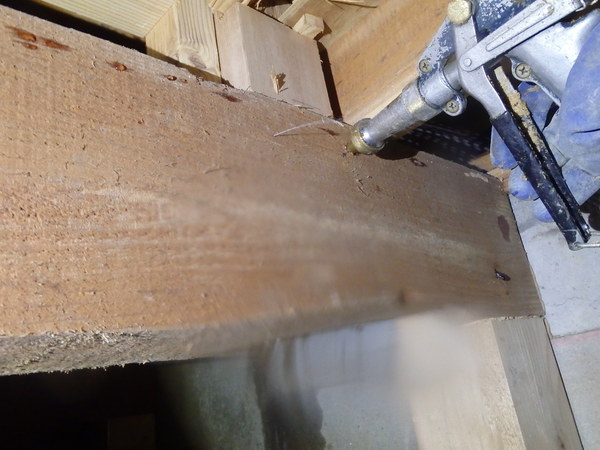 下関市羽山町にてヤマトシロアリ駆除工事 先日換気扇工事もさせていただきました 山口 防府でシロアリの予防 駆除なら西日本防虫防除工事へ