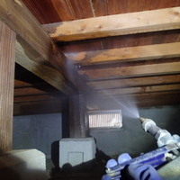 柳井市柳井にて、白蟻予防工事。５年保証終了時にあわせてリピートご契約のサムネイル